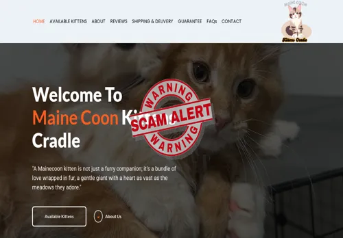 Mainecoonkittenscradle.com Screenshot